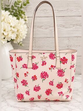 KATE SPADE NEW YORK PERRY FLORAL LAPTOP TOTE 🌸